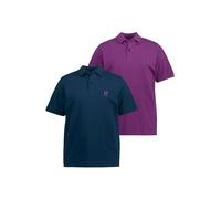 JP 1880 Men's Poloshirts, 2er-Pack Polo Shirt Purple XXL