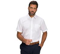 JP 1880 Men's Shirt, Non-Iron 1/2, Snow White, XXXXX-Large