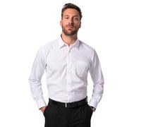 JP 1880 Men's Hemd, Business, Bügelfrei, Kentkragen, Langarm, Comfort Fit, Bis 8XL Shirt, Snow White, 7XL