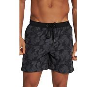 JP 1880 Men's Swimming Shorts with All-Over Print, Black, 6X-Large