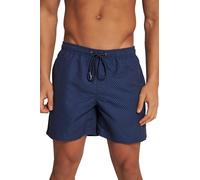 JP 1880 Men's Swimming Shorts with All-Over Print, Matte Midnight Blue, 7XL
