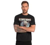 JP 1880 Men's T, Band Shirt, Scorpions, Half Sleeves, Black, 4XL