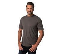 JP 1880 Menswear Big & Tall Plus Size L-8XL T-Shirt, Basic, Round Neck, Combed Cotton, up to 8XL Graphite Large 702558110-L