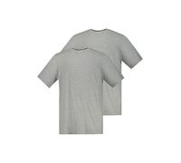 JP 1880 Men's T-Shirts, 2er-Pack T-Shirts Grey Melange XXL