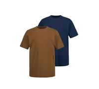 JP 1880 Men's T-Shirts, 2er-Pack T-Shirts Mocha Brown L