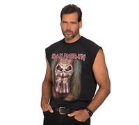 JP 1880 Men's Tank top, Band Shirt, Iron Maiden T, Black, XXXXXXXL