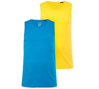 JP 1880 Men's Tank Top, Pack of 2, Sleeveless, Up to 8 XL T-Shirt, Yellow, XXL