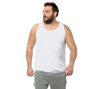 JP 1880 Men's Tanktop, Bauchfit, Spezialschnitt, Bis 8XL Tank top, Snow White, 6XL