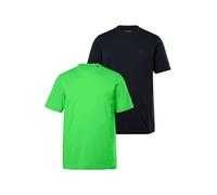 JP 1880 Menswear Big & Tall Plus Size L-8XL 2 Pack of Essential Tees, Size up to 8XL Apple Green 8XL 702637431-8XL