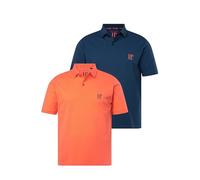 JP 1880 Menswear Big & Tall Plus Size L-8XL 2 Pack of Polo Shirts, Combed Cotton piqué Coral XXXXXXX-Large 704317510-7XL