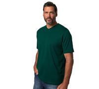 JP 1880 Menswear Big & Tall Plus Size L-8XL Classic Short Sleeve V-Neck Tee Jungle Green XX-Large 702415455-XXL
