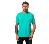 JP 1880 Menswear Big & Tall Plus Size L-8XL Classic Short Sleeve V-Neck Tee Light Caribbean Green 8XL 702415452-8XL