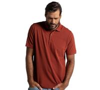JP 1880 Menswear Big & Tall Plus Size L-8XL Cotton Pique Polo Shirt Amber XXXX-Large 702560670-4XL