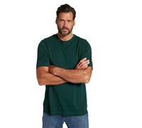 JP 1880 Menswear Big & Tall Plus Size L-8XL Everyday Crew Neck T-Shirt Dark Green 8XL 702558 40-8XL