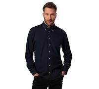 JP 1880 Menswear Big & Tall Flannel Shirt, Long Sleeve, Button-Down Collar, Modern fit, up to 8 XL Dark Blue XXXXXXX-Large 831503750-7XL