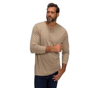 JP 1880 Menswear Big & Tall Plus Size L-8XL Henley, Basic, Top, Long-Sleeve, Button Placket 702555
