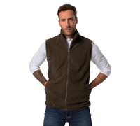 JP 1880 Menswear Big & Tall Plus Size L-8XL JP1880 fleece gilet, outdoor, stand-up collar, up to 8 XL Hazelnut XXXXXX-Large 723305110-6XL