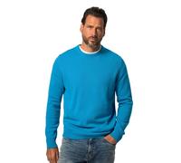 JP 1880 Menswear Big & Tall Plus Size L-8XL JP1880 Pullover, Round Neck, Cotton, up to 8 XL Aquamarine XXXXXX-Large 708261727-6XL