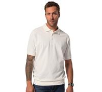 JP 1880 Men's Poloshirt, Basic, Bauchfit, Halbarm, Piqué, XXL Bis 10xl Polo Shirt, Off-White, 4XL