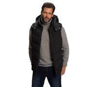 JP 1880 Menswear Big & Tall Plus Size L-8XL Quilted gilet, DownTouch padding, hood black XXXX-Large 795026100-4XL