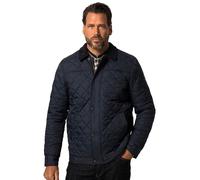 JP 1880 Menswear Big & Tall Plus Size L-8XL Quilted Jacket, Corduroy Collar, Zip Navy Blue XXXX-Large 811805130-4XL