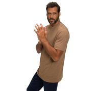 JP 1880 Menswear Big & Tall Plus Size L-8XL T-Shirt, Basic, Round Neck, Combed Cotton, up to 8XL Light Brown XX-Large 702558322-XXL