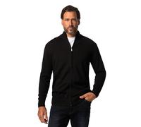 JP 1880 Menswear Big & Tall Plus Size L-8XL Zip Front Classic Cardigan Black 8XL 717032 10-8XL
