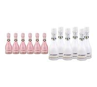 JP Chenet - Ice Edition Sparkling Rosé Wine Medium Dry, Pack of 6 - France (6 x 0.20 L) & JP Chenet - Ice Edition Sparkling White Wine Medium Dry, France (6 x 0.20 L)