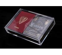 JP GAMES LTD Carat Card Cases - Acrylic Poker Deck Display Case (2 DECK CASE) Quality Playing Card Storage