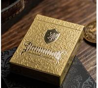 JP GAMES LTD Dominion Gold FULL FOIL Luxury Playing Cards by Jody Eklund, Black Inc Branded