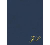 JP: Golden Letters, Executive Navy Blue Vintage Old Leather Look, Personalized Monogram Initials, Yearly Planner, Journal, Scheduler, To Do List And More Makes A Perfect Gift