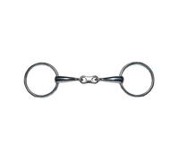 JP Korsteel Loose Ring Snaffle Bit French Link Stainless Steel 4.5"
