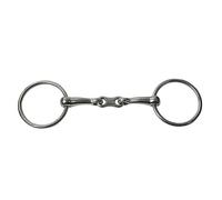 JP Korsteel Stainless Steel French Link Loose Ring Snaffle Bit, 5.5"
