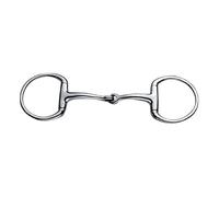 JP Korsteel Stainless Steel Jointed Eggbutt Snaffle Bit - 5.0"