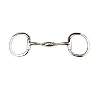 JP Korsteel Stainless Steel Oval Link Eggbutt Snaffle Bit - 5.0"