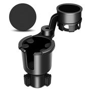 JPart Car Cup Holder Expander, Cup Holder Expander, Cupholder Expander with Adjustable Extension Base and 360° Rotation Design, Fits Mugs, Cups, Large Water Bottles in 2.9"-3.8" (10-46oz), Black