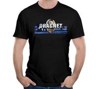 JPCJSL Men's Dragnet 1960's Classic TV Series T Shirt Black