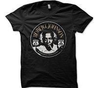 JPCJSL Robert Johnson Blues Guitar Crossroads Devil Printed t-Shirt Black