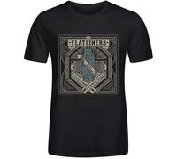 JPCJSL Timika Campbell The Flatliners Dead Language Graphic T Shirts for Men Crew Neck Black