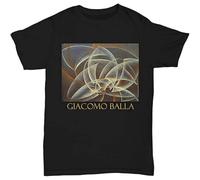 JPCJSL Vortex Space Form (1914) by Giacomo Balla Short Sleeve Cotton Mens Tshirt Black
