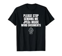 JPEG Inside A Word Document Designer Fail Funny Designer Value Graphic T-Shirt, Men, Black, S