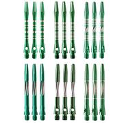 JpGdn 18/Pack Darts Shafts Green Color Metal Accessories Harrow Stems Aluminum Dart Pole Rod in Aluminum with Standard 2BA Thread