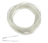 JPGhaha 10M Cable Transparent 2 Core Copper Wire Max 12V 28AWG Diameter 3MM Thickness 1.5MM Flat Clear PVC Mains Power Cable Electrical for Low Power Appliances