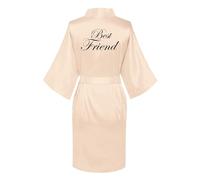 JPHCHSC Bride Robe Satin Kimono Robe Silk Satin Dressing Gown for Women Bridesmaid Robes Short Bridal Morning Robes,Bridesmaids Robes for Wedding Bridal Robes,Maid of Honor Robe, Bridal Party Gift