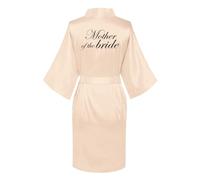 JPHCHSC Bride Robe Satin Kimono Robe Silk Satin Dressing Gown for Women Bridesmaid Robes Short Bridal Morning Robes,Bridesmaids Robes for Wedding Bridal Robes,Maid of Honor Robe, Bridal Party Gift