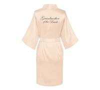 JPHCHSC Bride Robe Satin Kimono Robe Silk Satin Dressing Gown for Women Bridesmaid Robes Short Bridal Morning Robes,Bridesmaids Robes for Wedding Bridal Robes,Maid of Honor Robe, Bridal Party Gift