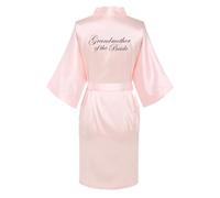 JPHCHSC Bride Robe Satin Kimono Robe Silk Satin Dressing Gown for Women Bridesmaid Robes Short Bridal Morning Robes,Mother of the bride outfits,Womens dressing gown,Bridesmaid robes