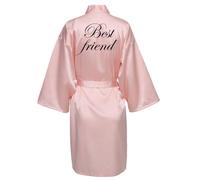 JPHCHSC Bride Robe Satin Kimono Robe Silk Satin Maid of honor Dressing Gown for Women Bridesmaid Robes Mother Sister of the Groom Robes Bridal Morning Robes with Oblique V-Neck