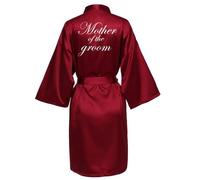 JPHCHSC Bride Robe Satin Kimono Robe Silk Satin Maid of honor Dressing Gown for Women Bridesmaid Robes Mother Sister of the Groom Robes Bridal Morning Robes with Oblique V-Neck