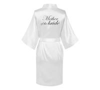 JPHCHSC Bride Robes Women's Kimono Robe Satin Bridesmaid Party Robes, Bridal Morning Robes,Bride Dressing Gown,Bathrobe Getting Ready,Mother of the Bride,Nightwear,Sleepwear,Nightgown,bridal robe